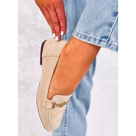 BM Mocassins femme à boucle Rhona Beige 1