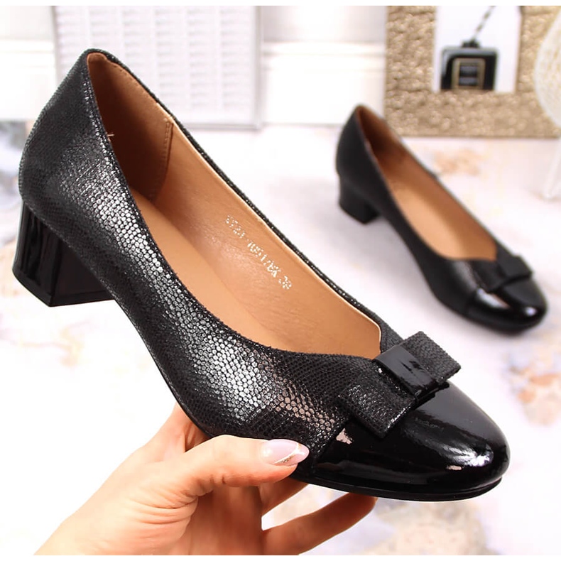 Escarpins noirs à talons pour femmes Vinceza 10517 1