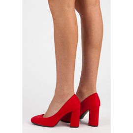 Seastar Escarpins en daim rouge 3