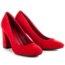 Seastar Escarpins en daim rouge 1