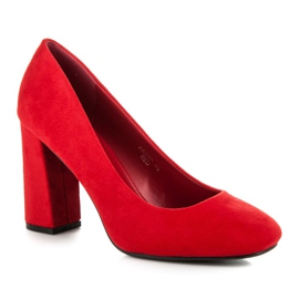 Seastar Escarpins en daim rouge 5