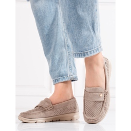 Goodin Mocassins femme Shelovet beige clair 1