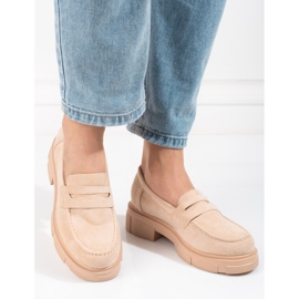 Chaussures femme Shelovet daim beige 1