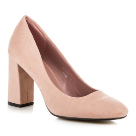 Seastar Escarpins en daim rose 2