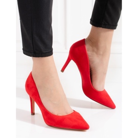 Escarpins femme Shelovet rouge 2