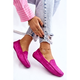 PE1 Mocassins en Daim pour Femme Violet Morreno rose 8