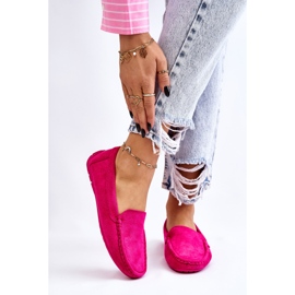 Mocassins Femme Daim Fuchsia Morreno rose 3