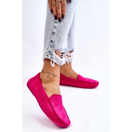 Mocassins Femme Daim Fuchsia Morreno rose 4
