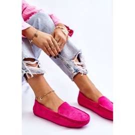 Mocassins Femme Daim Fuchsia Morreno rose 9