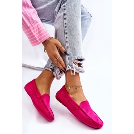 Mocassins Femme Daim Fuchsia Morreno rose 10