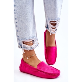 Mocassins Femme Daim Fuchsia Morreno rose 5