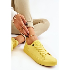 Baskets Basses Classiques Femme Big Star LL274026 Jaune 9