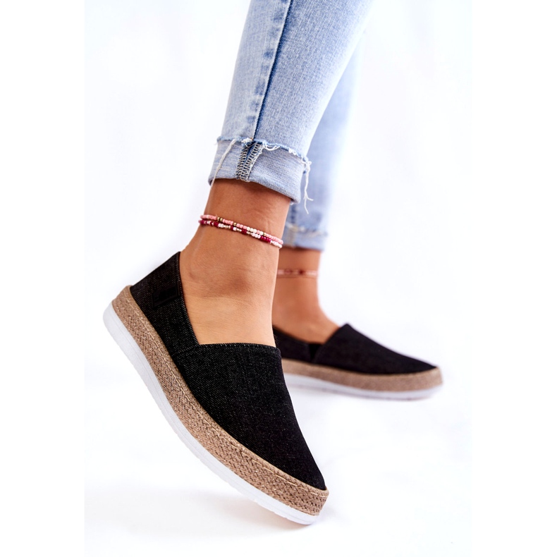 Baskets Femme Slip On Big Star KK276008 Noir le noir 2