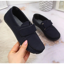 Mocassins garçon à scratch bleu marine Kornecki 6804 1 Mocassins garçon à scratch bleu marine Kornecki 6804 1