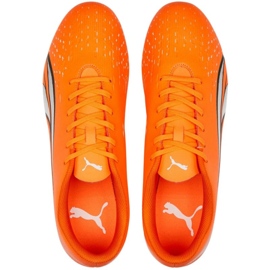 Chaussures de football Puma Ultra Play FG/AG 107224 01 orange oranges et rouges 2