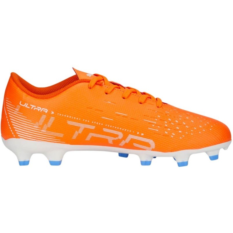 Chaussures de football Puma Ultra Play FG/AG 107233 01 orange oranges et rouges 1