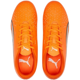 Chaussures de football Puma Ultra Play FG/AG 107233 01 orange oranges et rouges 2