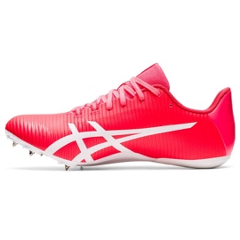 Chaussures à crampons Asics Hypersprint 8 sprint 1093A197 702 rose rose 1