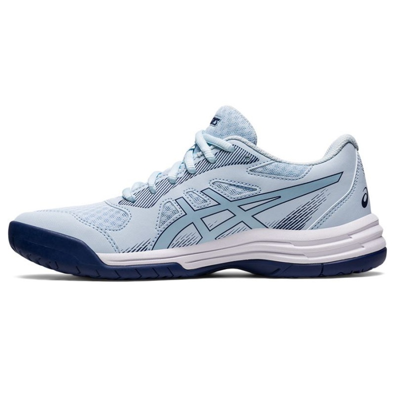 Asics Upcourt 5 W 1072A088 401 chaussures de volley-ball bleu bleu 1
