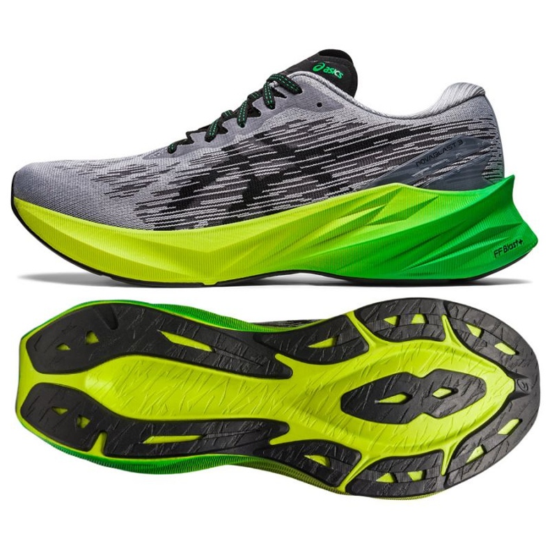 Asics Novablast 3 M 1011B458 021 chaussures de course gris 1