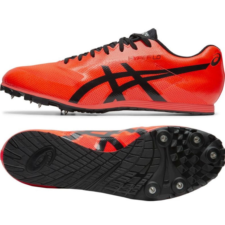 Asics Hyper Ld 6 Longue Distance 1091A019 701 chaussures à crampons rouge rouge 1