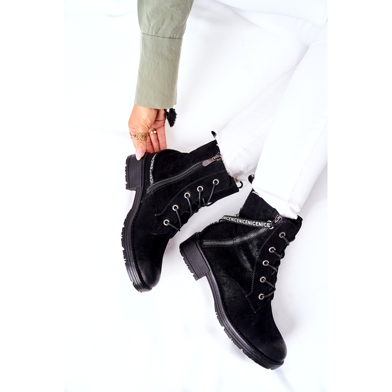Vinceza Bottes de travail isolées pour femmes noires 3