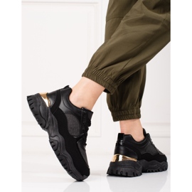 Baskets noires pour femmes sur la plateforme Shelovet 2