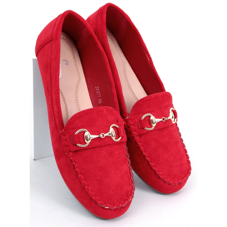 BM Mocassins femme Hesso Rouge 2