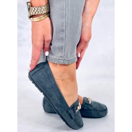 Mocassins femme Lyset Gris 2