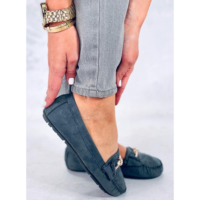Mocassins femme Lyset Gris 2