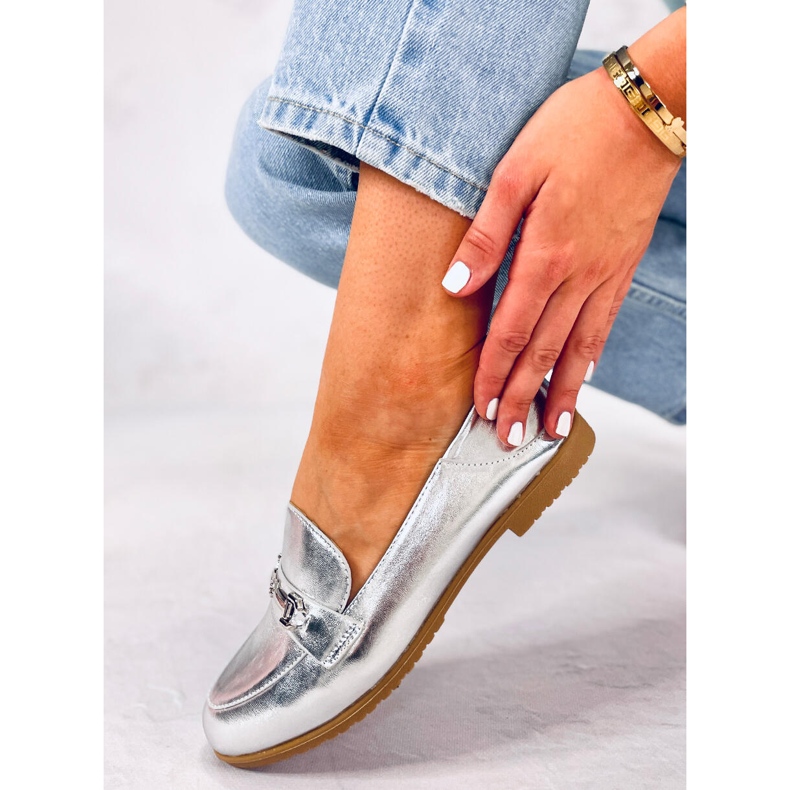 Mocassins femme Juss Silver argent 2