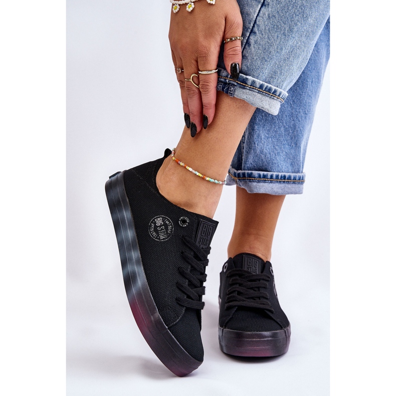 Baskets Femme Avec Une Plateforme Colorée Big Star LL274239 Noir le noir 1