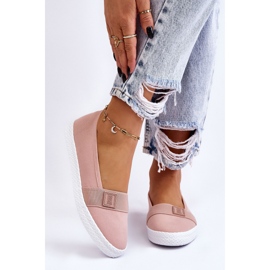 Baskets à enfiler pour femmes Big Star LL274202 Nude rose 2