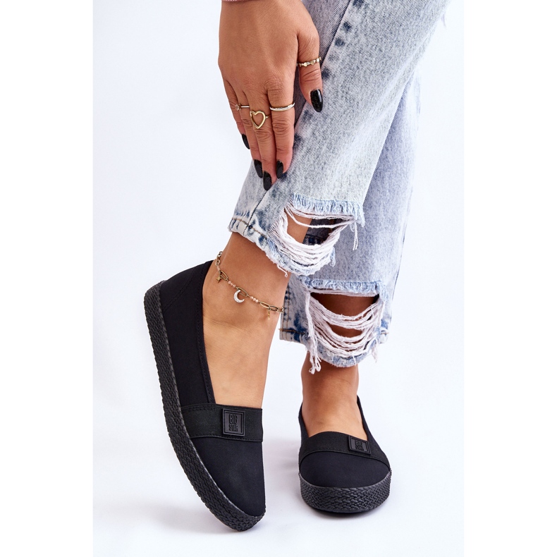 Baskets à enfiler Big Star pour femmes LL274200 Noir le noir 1 Baskets à enfiler Big Star pour femmes LL274200 Noir le noir 1