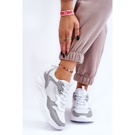 Chaussures Sports Légers Femme Big Star LL274375 Blanc-Gris blanche 2