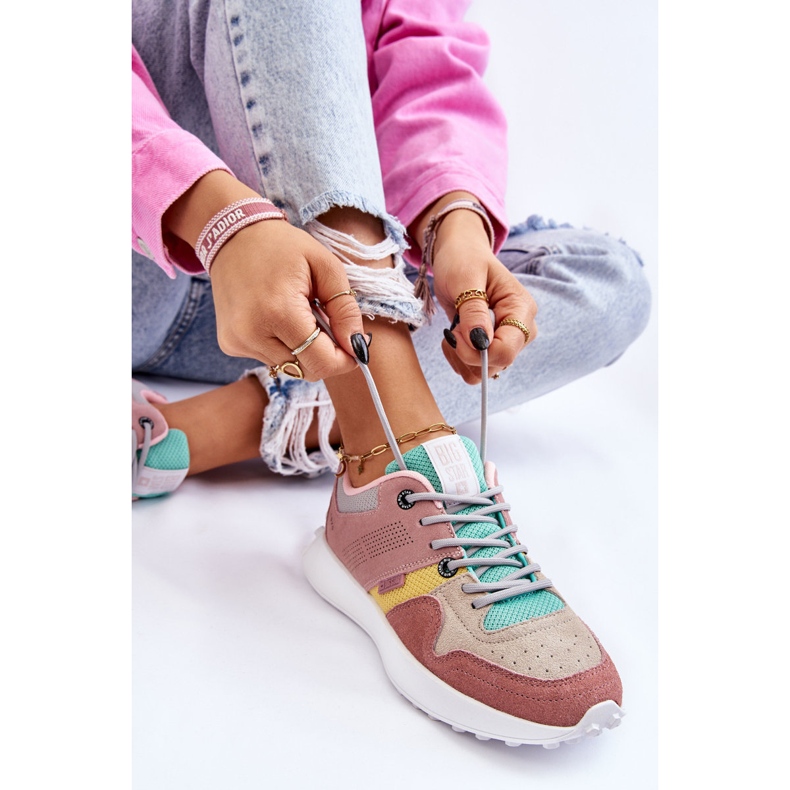 Baskets Femme Big Star LL274422 Rose-Beige 1