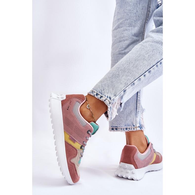 Baskets Femme Big Star LL274422 Rose-Beige 2