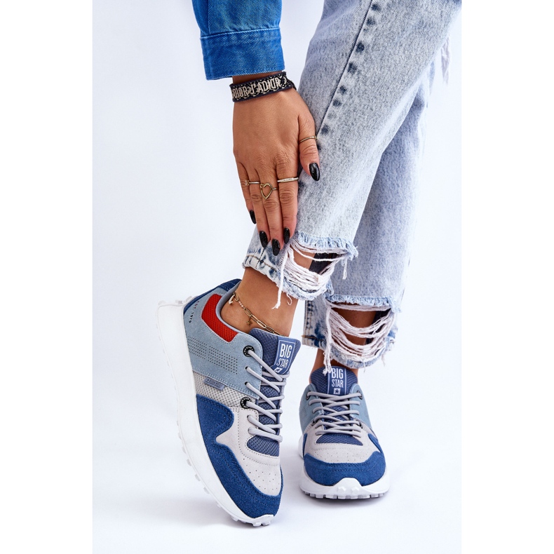 Baskets Femme Big Star LL274421 Bleu 2 Baskets Femme Big Star LL274421 Bleu 2