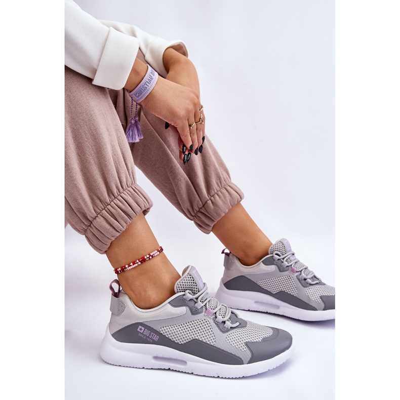 Chaussures de sport pour femmes Baskets Big Star LL274371 Gris 1
