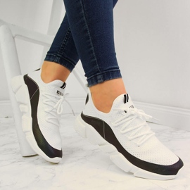 Chaussures de sport femme pétrole blanc Big Star FF274A052 1