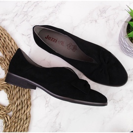 Chaussures femme avec un noeud noir Jezzi le noir 5