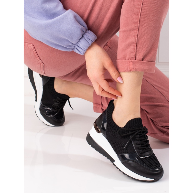 Baskets femme à tige souple le noir 1 Baskets femme à tige souple le noir 1