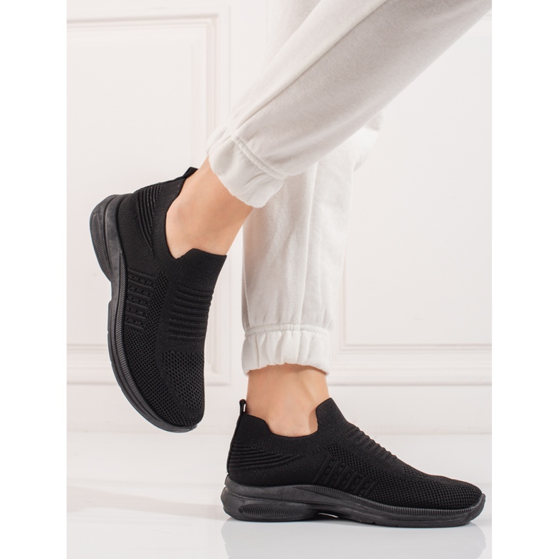 Chaussures de sport plateforme Shelovet noir 2