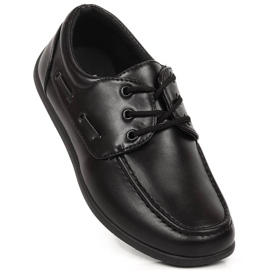 Chaussures de communion formelle American Club 51/23 noires pour garçon 1