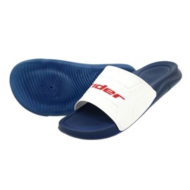 Les tongs masculins rider smash slide AD 12130 AI432 blanche 3