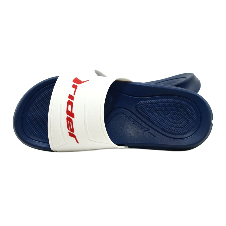 Les tongs masculins rider smash slide AD 12130 AI432 blanche 4