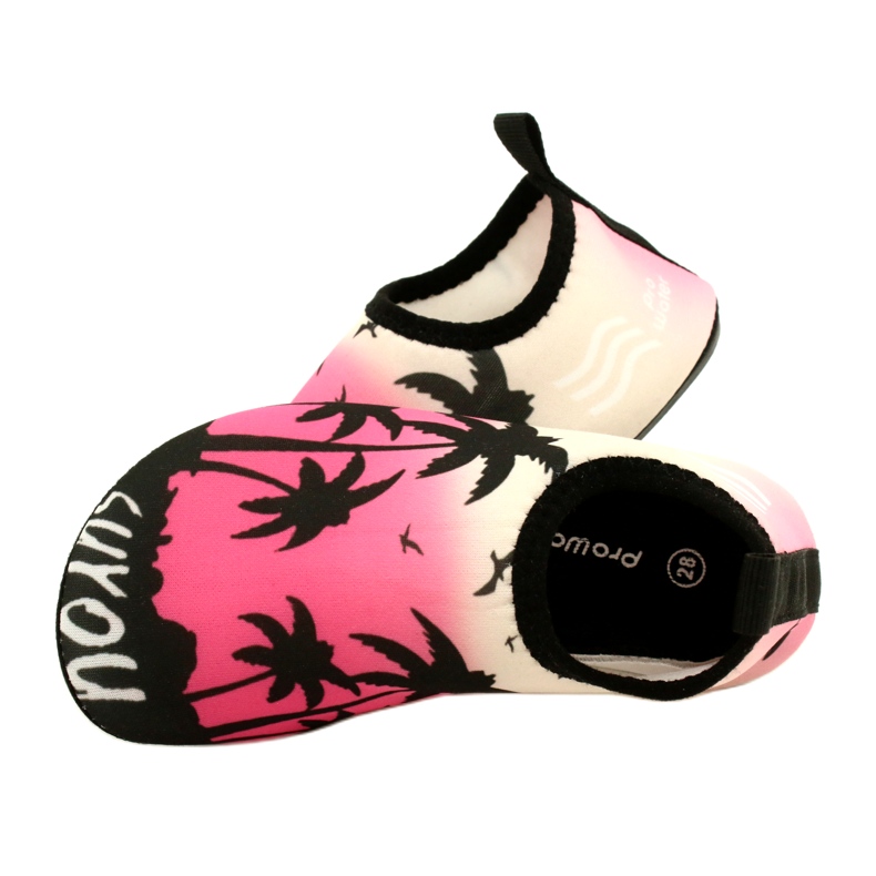 Chaussures d'eau en néoprène rose-noir ProWater 4