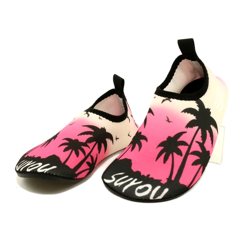 Chaussures d'eau en néoprène rose-noir ProWater 2