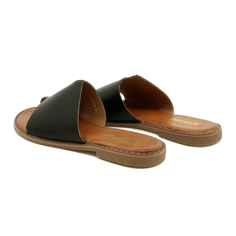 Black tong-fliples féminines tongs evento 22SD35-4586 Black noir 5