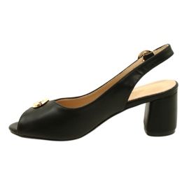 Evento Sandales féminines sur le poste avec décoration 23SD35-5480 noir le noir 4 Evento Sandales féminines sur le poste avec décoration 23SD35-5480 noir le noir 4